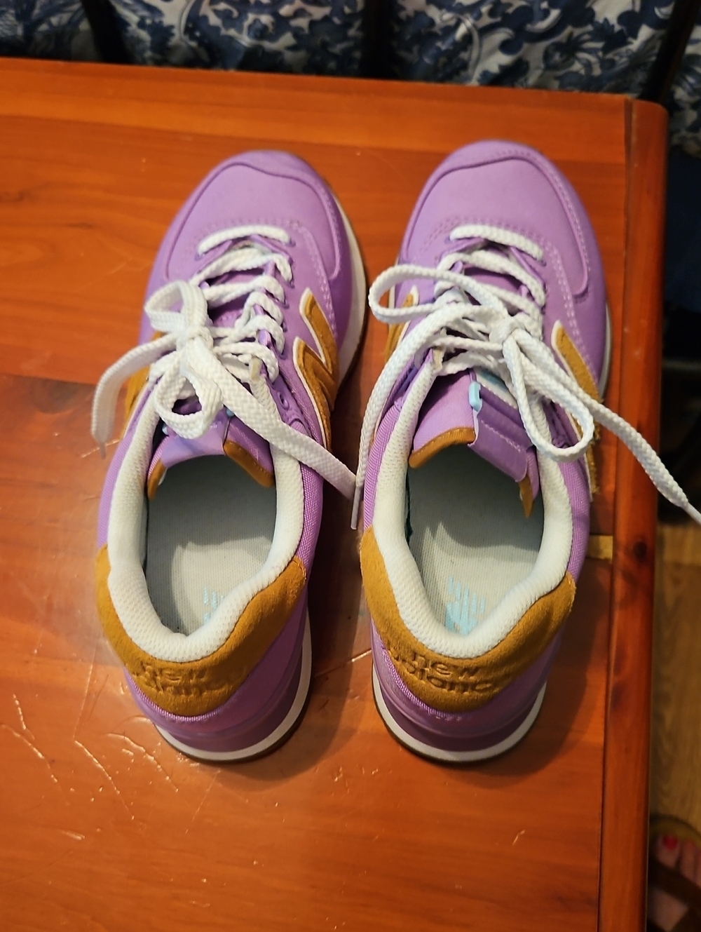 New Balance Purple and Tan Sneakers-New Without Box